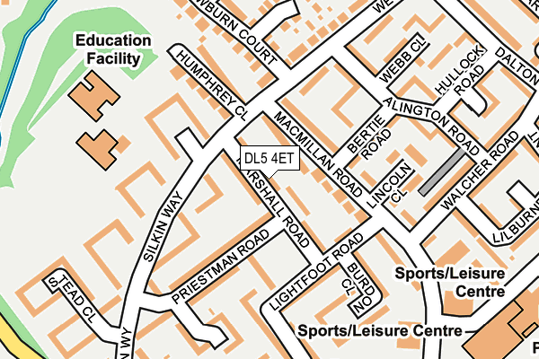 DL5 4ET map - OS OpenMap – Local (Ordnance Survey) DL5 4ET map - OS OpenMap – Local (Ordnance Survey)