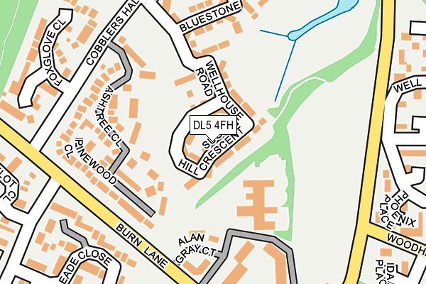 DL5 4FH map - OS OpenMap – Local (Ordnance Survey) DL5 4FH map - OS OpenMap – Local (Ordnance Survey)