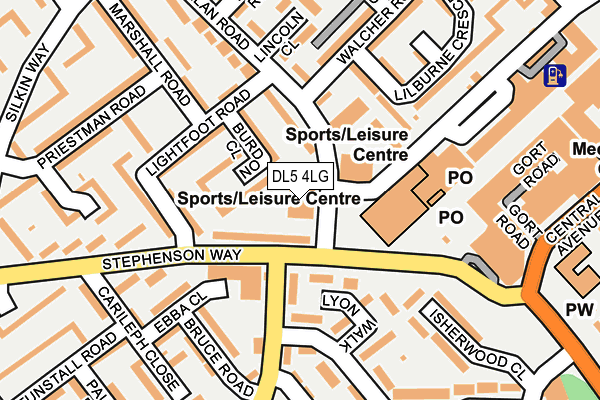 DL5 4LG map - OS OpenMap – Local (Ordnance Survey) DL5 4LG map - OS OpenMap – Local (Ordnance Survey)