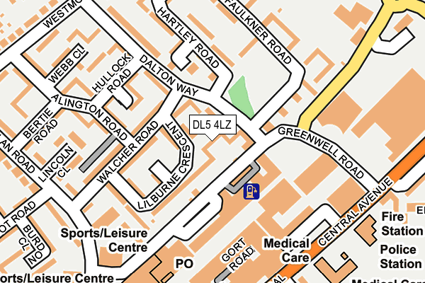 DL5 4LZ map - OS OpenMap – Local (Ordnance Survey) DL5 4LZ map - OS OpenMap – Local (Ordnance Survey)