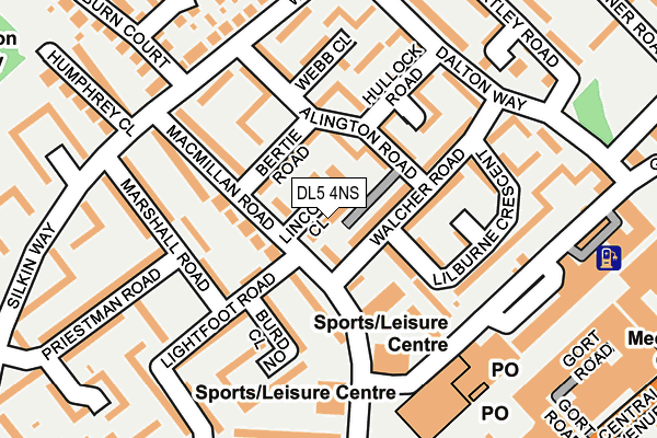 DL5 4NS map - OS OpenMap – Local (Ordnance Survey) DL5 4NS map - OS OpenMap – Local (Ordnance Survey)