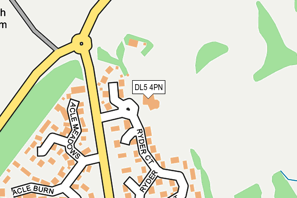 DL5 4PN map - OS OpenMap – Local (Ordnance Survey) DL5 4PN map - OS OpenMap – Local (Ordnance Survey)