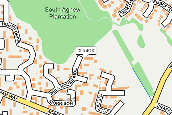 DL5 4QX map - OS OpenMap – Local (Ordnance Survey) DL5 4QX map - OS OpenMap – Local (Ordnance Survey)