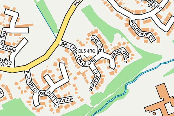 DL5 4RQ map - OS OpenMap – Local (Ordnance Survey) DL5 4RQ map - OS OpenMap – Local (Ordnance Survey)