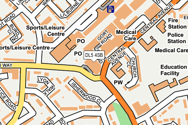 DL5 4SB map - OS OpenMap – Local (Ordnance Survey) DL5 4SB map - OS OpenMap – Local (Ordnance Survey)