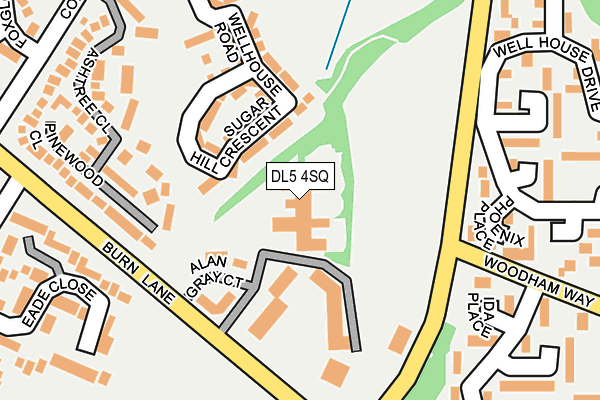 DL5 4SQ map - OS OpenMap – Local (Ordnance Survey) DL5 4SQ map - OS OpenMap – Local (Ordnance Survey)