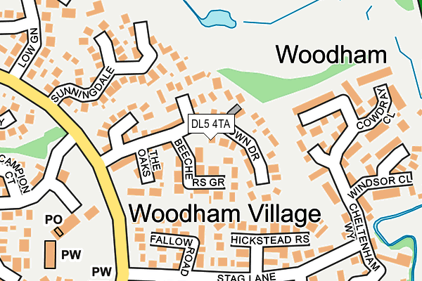 DL5 4TA map - OS OpenMap – Local (Ordnance Survey) DL5 4TA map - OS OpenMap – Local (Ordnance Survey)