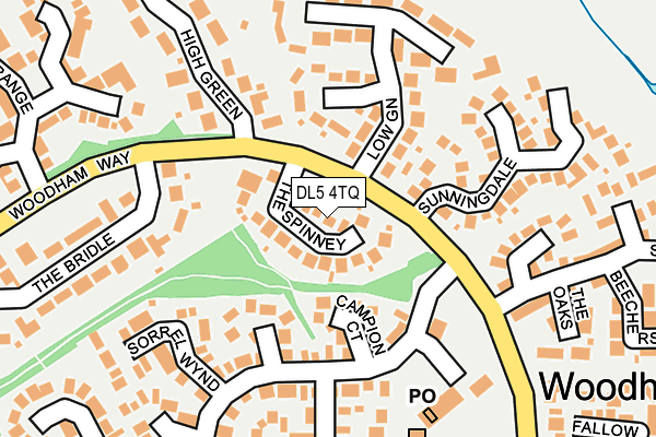 DL5 4TQ map - OS OpenMap – Local (Ordnance Survey) DL5 4TQ map - OS OpenMap – Local (Ordnance Survey)