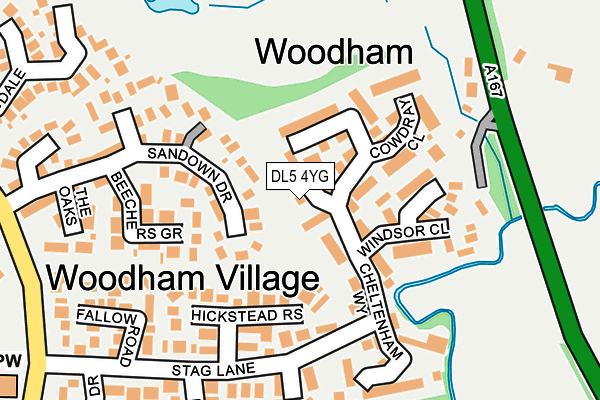 DL5 4YG map - OS OpenMap – Local (Ordnance Survey) DL5 4YG map - OS OpenMap – Local (Ordnance Survey)
