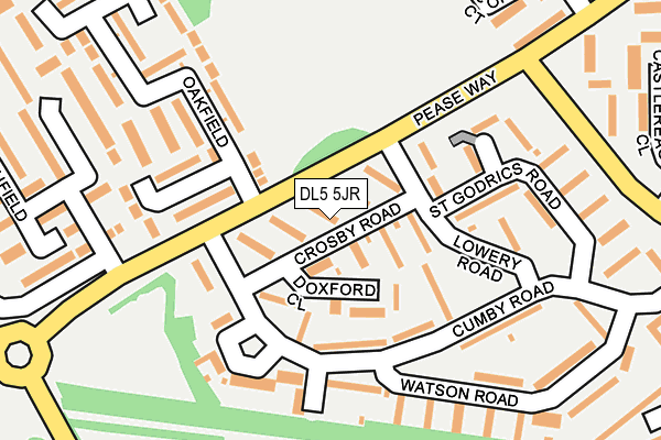 DL5 5JR map - OS OpenMap – Local (Ordnance Survey) DL5 5JR map - OS OpenMap – Local (Ordnance Survey)