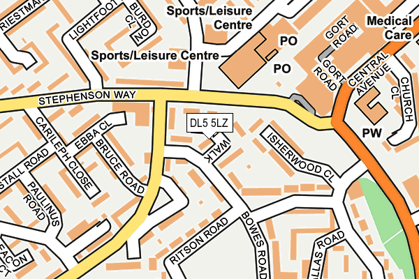 DL5 5LZ map - OS OpenMap – Local (Ordnance Survey) DL5 5LZ map - OS OpenMap – Local (Ordnance Survey)
