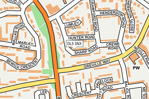 DL5 5NX map - OS OpenMap – Local (Ordnance Survey) DL5 5NX map - OS OpenMap – Local (Ordnance Survey)