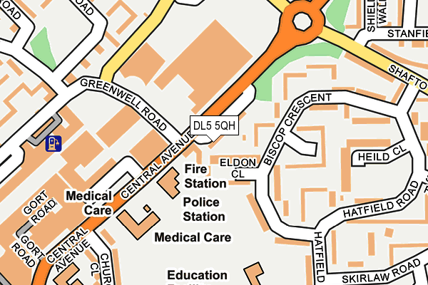 DL5 5QH map - OS OpenMap – Local (Ordnance Survey) DL5 5QH map - OS OpenMap – Local (Ordnance Survey)