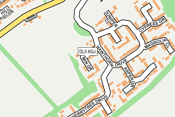 DL5 6GJ map - OS OpenMap – Local (Ordnance Survey) DL5 6GJ map - OS OpenMap – Local (Ordnance Survey)