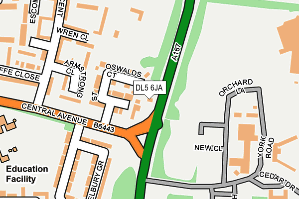 DL5 6JA map - OS OpenMap – Local (Ordnance Survey)