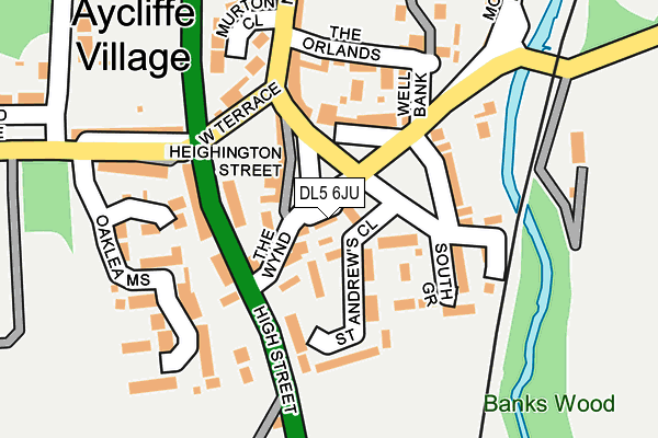 DL5 6JU map - OS OpenMap – Local (Ordnance Survey) DL5 6JU map - OS OpenMap – Local (Ordnance Survey)