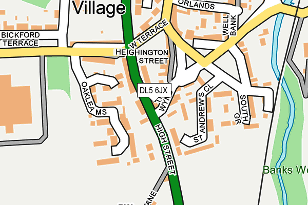 DL5 6JX map - OS OpenMap – Local (Ordnance Survey) DL5 6JX map - OS OpenMap – Local (Ordnance Survey)