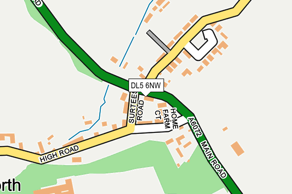 DL5 6NW map - OS OpenMap – Local (Ordnance Survey) DL5 6NW map - OS OpenMap – Local (Ordnance Survey)