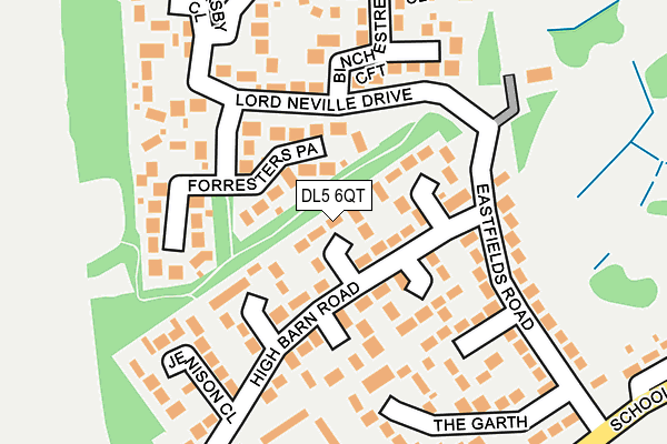 DL5 6QT map - OS OpenMap – Local (Ordnance Survey) DL5 6QT map - OS OpenMap – Local (Ordnance Survey)