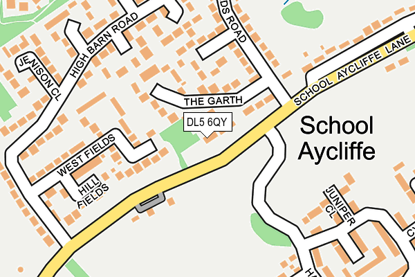 DL5 6QY map - OS OpenMap – Local (Ordnance Survey) DL5 6QY map - OS OpenMap – Local (Ordnance Survey)
