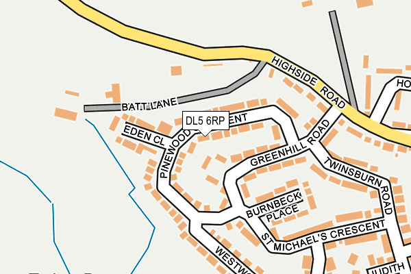 DL5 6RP map - OS OpenMap – Local (Ordnance Survey) DL5 6RP map - OS OpenMap – Local (Ordnance Survey)