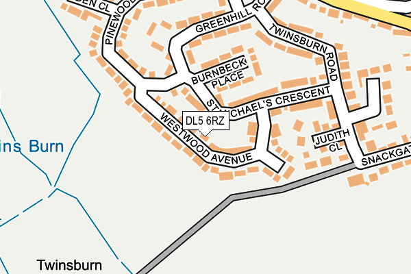 DL5 6RZ map - OS OpenMap – Local (Ordnance Survey) DL5 6RZ map - OS OpenMap – Local (Ordnance Survey)
