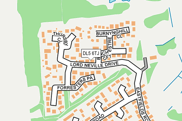 DL5 6TJ map - OS OpenMap – Local (Ordnance Survey) DL5 6TJ map - OS OpenMap – Local (Ordnance Survey)