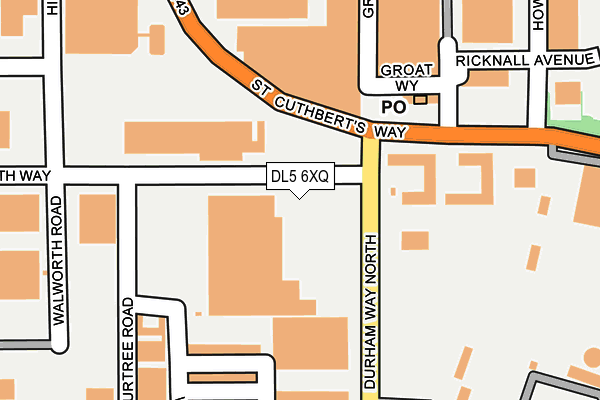 DL5 6XQ map - OS OpenMap – Local (Ordnance Survey) DL5 6XQ map - OS OpenMap – Local (Ordnance Survey)