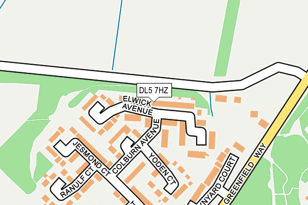 DL5 7HZ map - OS OpenMap – Local (Ordnance Survey) DL5 7HZ map - OS OpenMap – Local (Ordnance Survey)