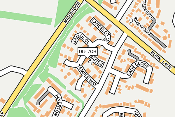 DL5 7QH map - OS OpenMap – Local (Ordnance Survey) DL5 7QH map - OS OpenMap – Local (Ordnance Survey)