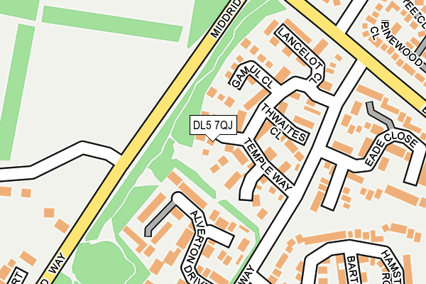 DL5 7QJ map - OS OpenMap – Local (Ordnance Survey) DL5 7QJ map - OS OpenMap – Local (Ordnance Survey)