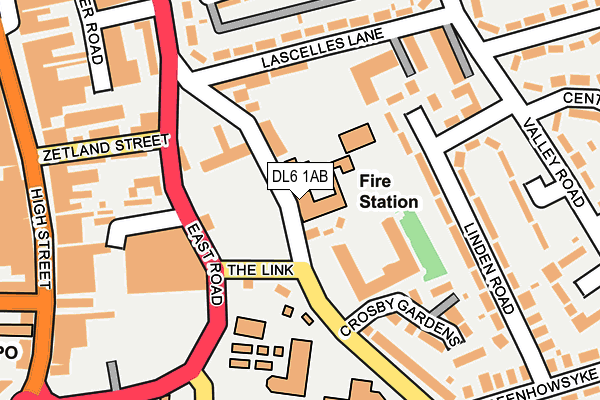 DL6 1AB map - OS OpenMap – Local (Ordnance Survey) DL6 1AB map - OS OpenMap – Local (Ordnance Survey)