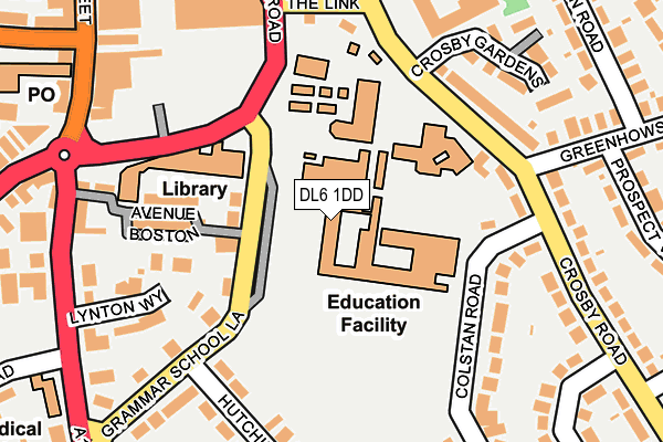 DL6 1DD map - OS OpenMap – Local (Ordnance Survey) DL6 1DD map - OS OpenMap – Local (Ordnance Survey)