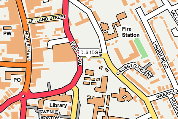 DL6 1DG map - OS OpenMap – Local (Ordnance Survey) DL6 1DG map - OS OpenMap – Local (Ordnance Survey)