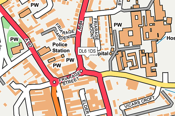 DL6 1DS map - OS OpenMap – Local (Ordnance Survey) DL6 1DS map - OS OpenMap – Local (Ordnance Survey)