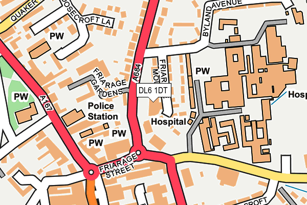 DL6 1DT map - OS OpenMap – Local (Ordnance Survey) DL6 1DT map - OS OpenMap – Local (Ordnance Survey)