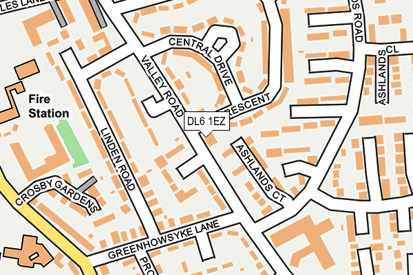 DL6 1EZ map - OS OpenMap – Local (Ordnance Survey) DL6 1EZ map - OS OpenMap – Local (Ordnance Survey)