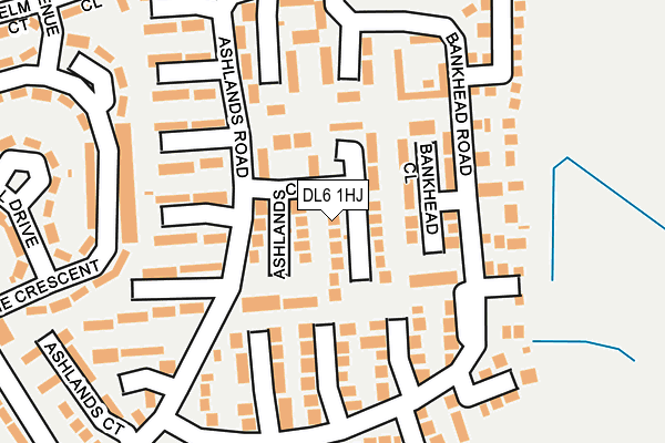 DL6 1HJ map - OS OpenMap – Local (Ordnance Survey) DL6 1HJ map - OS OpenMap – Local (Ordnance Survey)