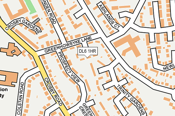 DL6 1HR map - OS OpenMap – Local (Ordnance Survey) DL6 1HR map - OS OpenMap – Local (Ordnance Survey)