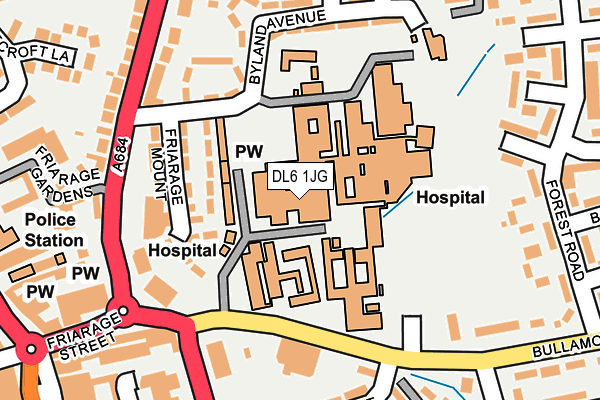 DL6 1JG map - OS OpenMap – Local (Ordnance Survey) DL6 1JG map - OS OpenMap – Local (Ordnance Survey)