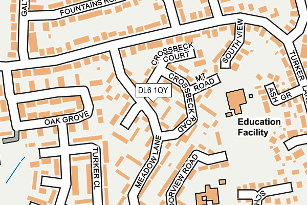 DL6 1QY map - OS OpenMap – Local (Ordnance Survey)