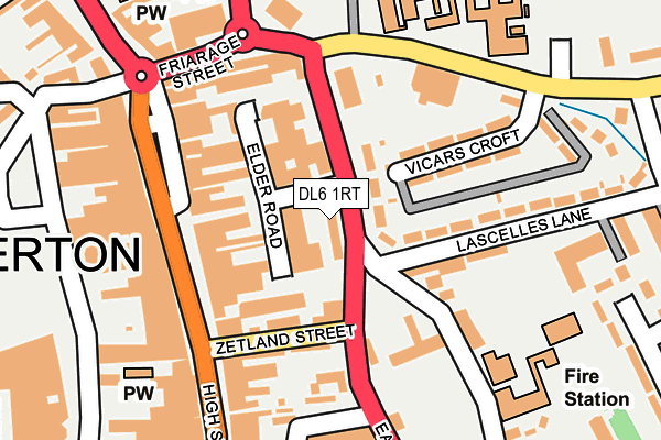 DL6 1RT map - OS OpenMap – Local (Ordnance Survey) DL6 1RT map - OS OpenMap – Local (Ordnance Survey)