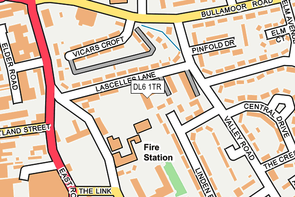DL6 1TR map - OS OpenMap – Local (Ordnance Survey) DL6 1TR map - OS OpenMap – Local (Ordnance Survey)