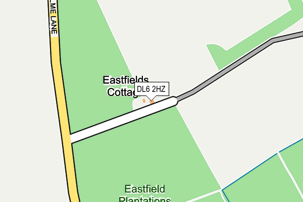 DL6 2HZ map - OS OpenMap – Local (Ordnance Survey) DL6 2HZ map - OS OpenMap – Local (Ordnance Survey)