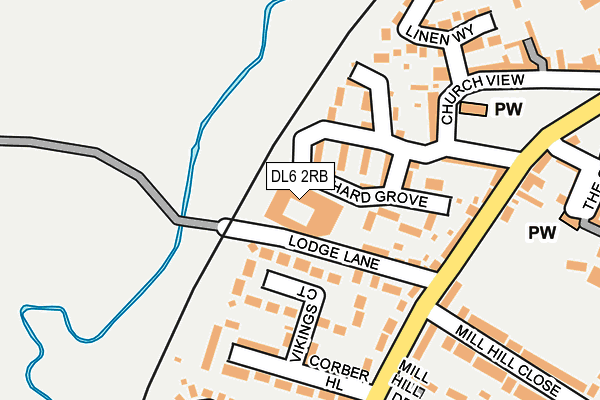 DL6 2RB map - OS OpenMap – Local (Ordnance Survey) DL6 2RB map - OS OpenMap – Local (Ordnance Survey)