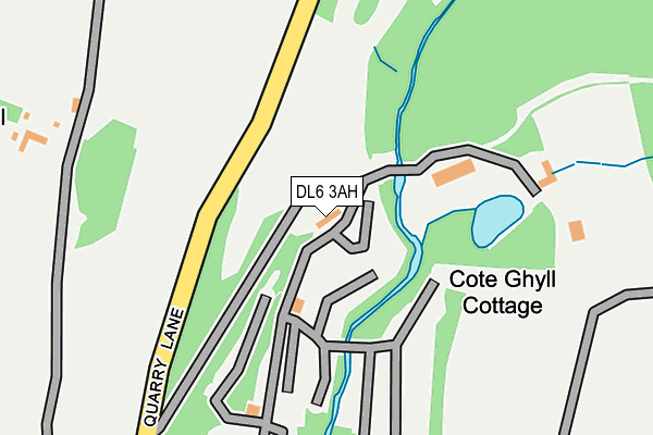 DL6 3AH map - OS OpenMap – Local (Ordnance Survey) DL6 3AH map - OS OpenMap – Local (Ordnance Survey)