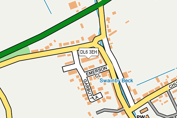 DL6 3EH map - OS OpenMap – Local (Ordnance Survey) DL6 3EH map - OS OpenMap – Local (Ordnance Survey)