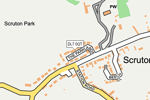 DL7 0QT map - OS OpenMap – Local (Ordnance Survey) DL7 0QT map - OS OpenMap – Local (Ordnance Survey)
