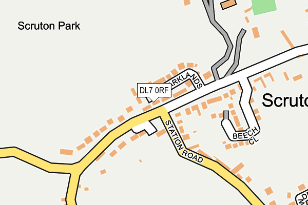 DL7 0RF map - OS OpenMap – Local (Ordnance Survey) DL7 0RF map - OS OpenMap – Local (Ordnance Survey)