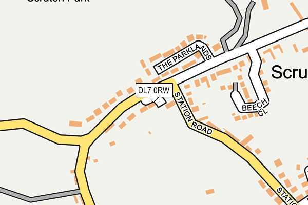 DL7 0RW map - OS OpenMap – Local (Ordnance Survey) DL7 0RW map - OS OpenMap – Local (Ordnance Survey)